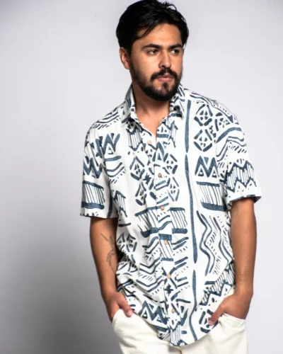 Camisa Nirvana azul