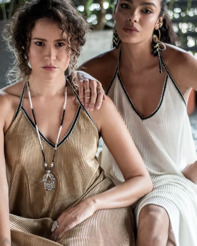Vestido Deva plisado