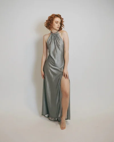 Vestido Deva Halter Largo